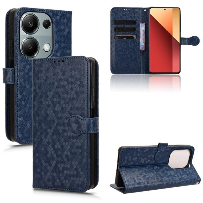 Estuche para teléfono de cuero con textura de punto de panal, For Xiaomi Poco F6 /Redmi Turbo 3, For Xiaomi Civi 4 Pro, For Xiaomi Poco M6 Pro 4G, For Xiaomi Redmi A3, For Xiaomi Redmi Note 13 Pro 4G Global, For Xiaomi Redmi Note 13 4G                 ...