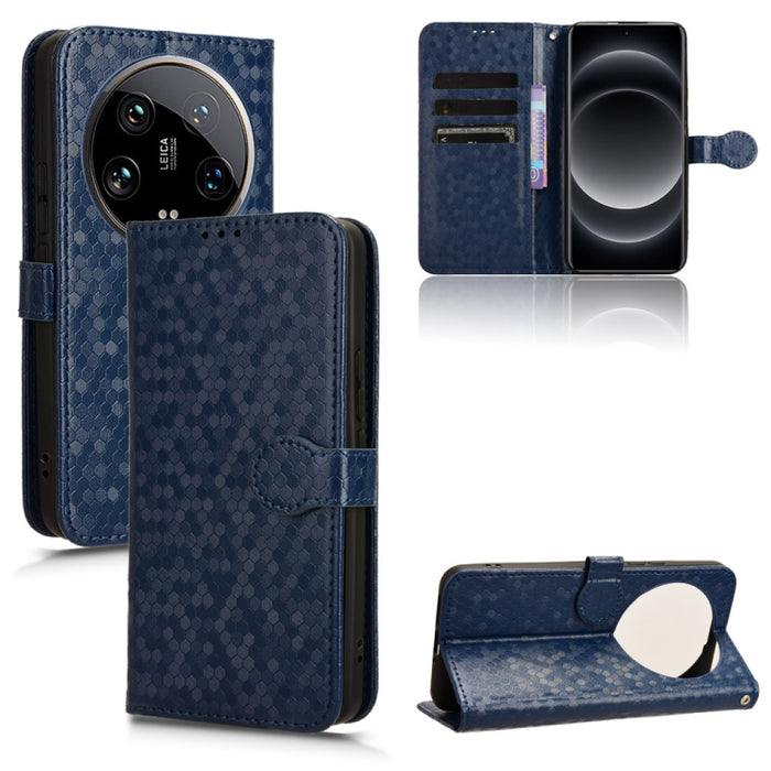 Estuche para teléfono de cuero con textura de punto de panal, For Xiaomi Poco F6 /Redmi Turbo 3, For Xiaomi Civi 4 Pro, For Xiaomi Poco M6 Pro 4G, For Xiaomi Redmi A3, For Xiaomi Redmi Note 13 Pro 4G Global, For Xiaomi Redmi Note 13 4G                 ...