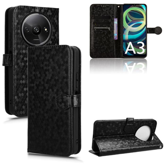 Estuche para teléfono de cuero con textura de punto de panal, For Xiaomi Poco F6 /Redmi Turbo 3, For Xiaomi Civi 4 Pro, For Xiaomi Poco M6 Pro 4G, For Xiaomi Redmi A3, For Xiaomi Redmi Note 13 Pro 4G Global, For Xiaomi Redmi Note 13 4G                 ...