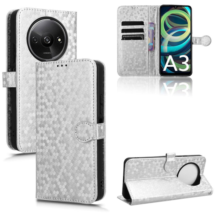 Estuche para teléfono de cuero con textura de punto de panal, For Xiaomi Poco F6 /Redmi Turbo 3, For Xiaomi Civi 4 Pro, For Xiaomi Poco M6 Pro 4G, For Xiaomi Redmi A3, For Xiaomi Redmi Note 13 Pro 4G Global, For Xiaomi Redmi Note 13 4G                 ...