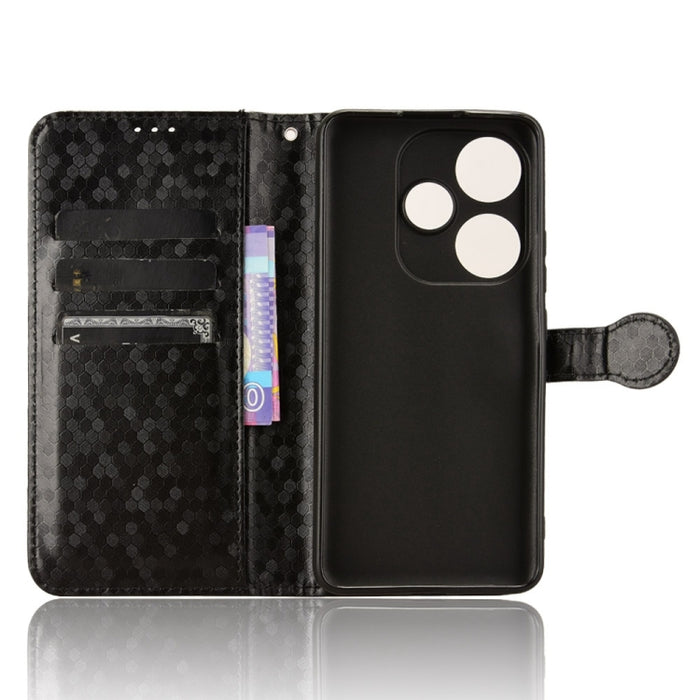 Estuche para teléfono de cuero con textura de punto de panal, For Xiaomi Poco F6 /Redmi Turbo 3, For Xiaomi Civi 4 Pro, For Xiaomi Poco M6 Pro 4G, For Xiaomi Redmi A3, For Xiaomi Redmi Note 13 Pro 4G Global, For Xiaomi Redmi Note 13 4G                 ...