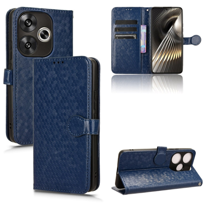 Estuche para teléfono de cuero con textura de punto de panal, For Xiaomi Poco F6 /Redmi Turbo 3, For Xiaomi Civi 4 Pro, For Xiaomi Poco M6 Pro 4G, For Xiaomi Redmi A3, For Xiaomi Redmi Note 13 Pro 4G Global, For Xiaomi Redmi Note 13 4G                 ...