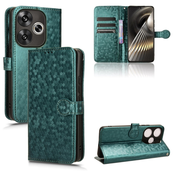 Estuche para teléfono de cuero con textura de punto de panal, For Xiaomi Poco F6 /Redmi Turbo 3, For Xiaomi Civi 4 Pro, For Xiaomi Poco M6 Pro 4G, For Xiaomi Redmi A3, For Xiaomi Redmi Note 13 Pro 4G Global, For Xiaomi Redmi Note 13 4G                 ...