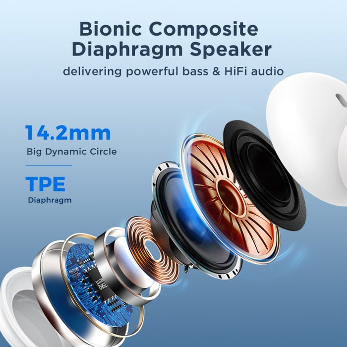 JOYRO0M JR-EW02 Auricular intrauditivo con cable de 3,5 mm, longitud: 1,2 m