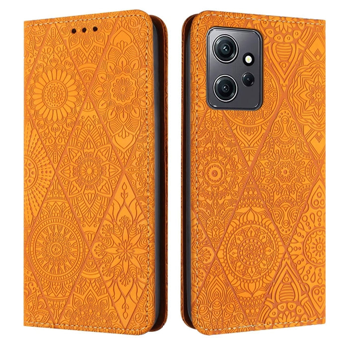 Estuche para teléfono de cuero de adsorción en relieve étnico, For Xiaomi Redmi 13 4G, For Xiaomi Redmi Note 13 5G, For Xiaomi Redmi 13C, For Xiaomi Redmi Note 13 Pro 5G, For Redmi Note 12 Pro 4G, For Redmi Note 12 4G Global                            ...