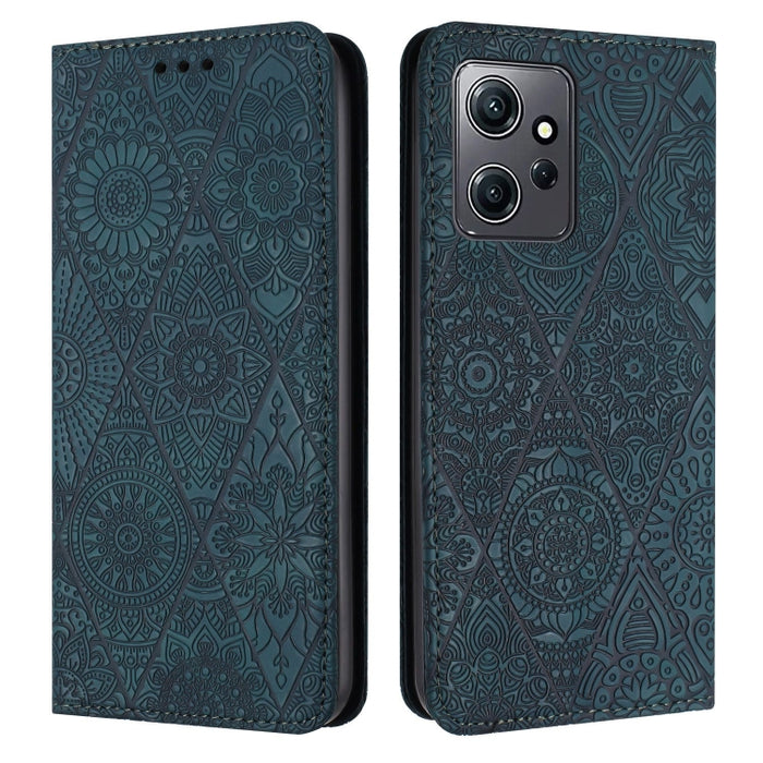 Estuche para teléfono de cuero de adsorción en relieve étnico, For Xiaomi Redmi 13 4G, For Xiaomi Redmi Note 13 5G, For Xiaomi Redmi 13C, For Xiaomi Redmi Note 13 Pro 5G, For Redmi Note 12 Pro 4G, For Redmi Note 12 4G Global                            ...