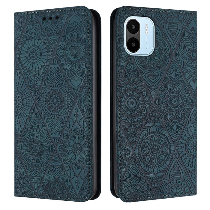 Estuche para teléfono de cuero de adsorción en relieve étnico, For Xiaomi Redmi 13 4G, For Xiaomi Redmi Note 13 5G, For Xiaomi Redmi 13C, For Xiaomi Redmi Note 13 Pro 5G, For Redmi Note 12 Pro 4G, For Redmi Note 12 4G Global                            ...