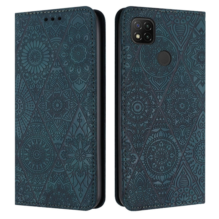Estuche para teléfono de cuero de adsorción en relieve étnico, For Xiaomi Redmi 13 4G, For Xiaomi Redmi Note 13 5G, For Xiaomi Redmi 13C, For Xiaomi Redmi Note 13 Pro 5G, For Redmi Note 12 Pro 4G, For Redmi Note 12 4G Global                            ...