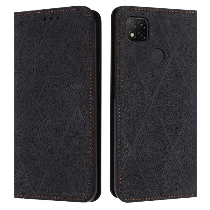 Estuche para teléfono de cuero de adsorción en relieve étnico, For Xiaomi Redmi 13 4G, For Xiaomi Redmi Note 13 5G, For Xiaomi Redmi 13C, For Xiaomi Redmi Note 13 Pro 5G, For Redmi Note 12 Pro 4G, For Redmi Note 12 4G Global                            ...