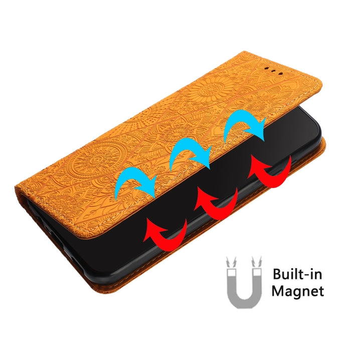 Estuche para teléfono de cuero de adsorción en relieve étnico, For Xiaomi Redmi 13 4G, For Xiaomi Redmi Note 13 5G, For Xiaomi Redmi 13C, For Xiaomi Redmi Note 13 Pro 5G, For Redmi Note 12 Pro 4G, For Redmi Note 12 4G Global                            ...