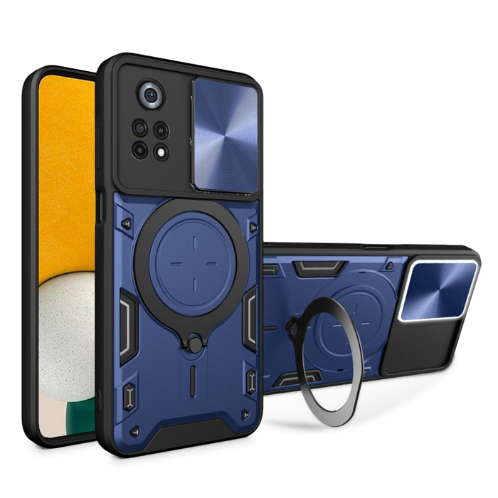 Estuche para teléfono con soporte magnético Camshield deslizante con textura de CD, For Xiaomi Poco M5 5G, For Xiaomi Redmi A1 4G, For Xiaomi Redmi Note 11 Global, For Xiaomi Redmi K40S / Poco F4, For Xiaomi Poco M4 Pro 4G, For Xiaomi Poco X4 Pro 5G   ...