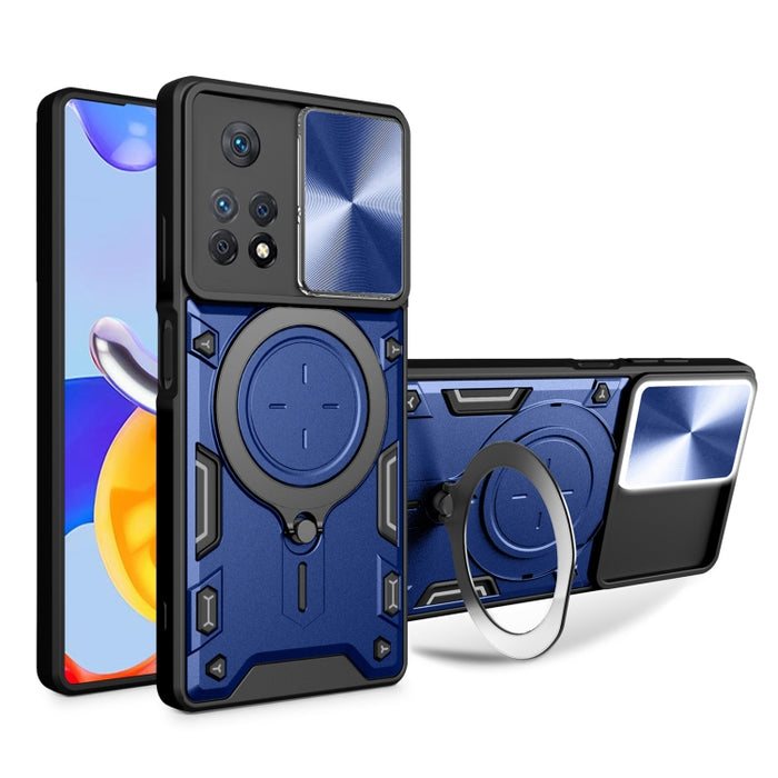 Estuche para teléfono con soporte magnético Camshield deslizante con textura de CD, For Xiaomi Poco M5 5G, For Xiaomi Redmi A1 4G, For Xiaomi Redmi Note 11 Global, For Xiaomi Redmi K40S / Poco F4, For Xiaomi Poco M4 Pro 4G, For Xiaomi Poco X4 Pro 5G   ...