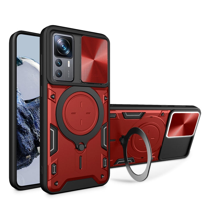 Estuche para teléfono con soporte magnético Camshield deslizante con textura de CD, For Xiaomi Redmi A3, For Xiaomi Redmi 13C 5G Global, For Xiaomi Redmi Note 13 5G, For Xiaomi Redmi 13C 4G, For Xiaomi Redmi Note 13 Pro 5G                              ...