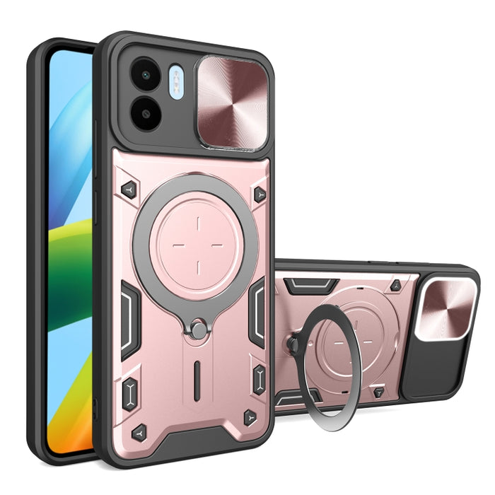 Estuche para teléfono con soporte magnético Camshield deslizante con textura de CD, For Xiaomi Poco M5 5G, For Xiaomi Redmi A1 4G, For Xiaomi Redmi Note 11 Global, For Xiaomi Redmi K40S / Poco F4, For Xiaomi Poco M4 Pro 4G, For Xiaomi Poco X4 Pro 5G   ...