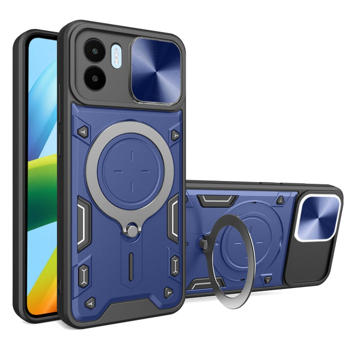Estuche para teléfono con soporte magnético Camshield deslizante con textura de CD, For Xiaomi Poco M5 5G, For Xiaomi Redmi A1 4G, For Xiaomi Redmi Note 11 Global, For Xiaomi Redmi K40S / Poco F4, For Xiaomi Poco M4 Pro 4G, For Xiaomi Poco X4 Pro 5G   ...