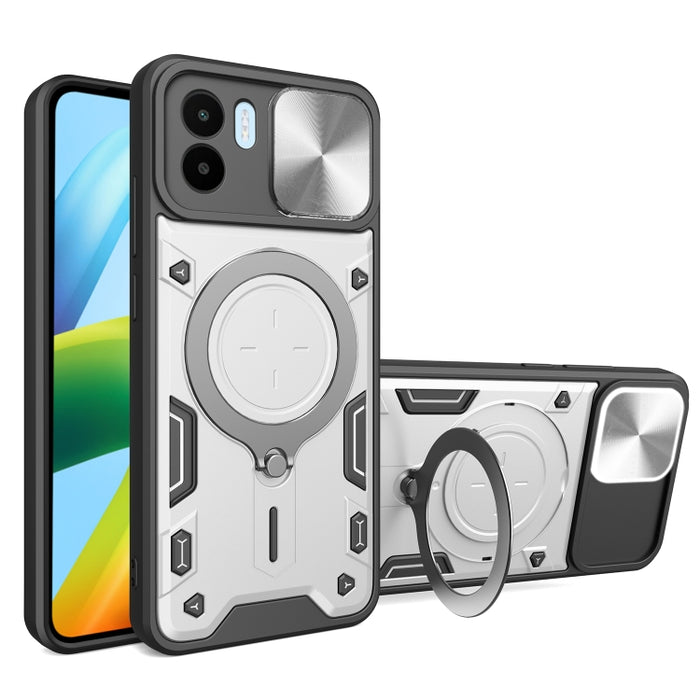 Estuche para teléfono con soporte magnético Camshield deslizante con textura de CD, For Xiaomi Poco M5 5G, For Xiaomi Redmi A1 4G, For Xiaomi Redmi Note 11 Global, For Xiaomi Redmi K40S / Poco F4, For Xiaomi Poco M4 Pro 4G, For Xiaomi Poco X4 Pro 5G   ...