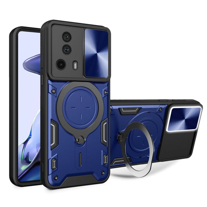 Estuche para teléfono con soporte magnético Camshield deslizante con textura de CD, For Xiaomi Redmi A3, For Xiaomi Redmi 13C 5G Global, For Xiaomi Redmi Note 13 5G, For Xiaomi Redmi 13C 4G, For Xiaomi Redmi Note 13 Pro 5G                              ...