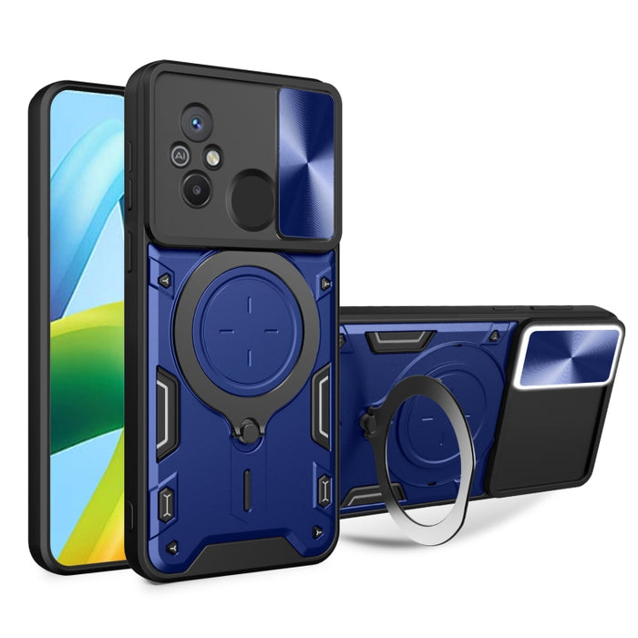 Estuche para teléfono con soporte magnético Camshield deslizante con textura de CD, For Xiaomi Redmi A3, For Xiaomi Redmi 13C 5G Global, For Xiaomi Redmi Note 13 5G, For Xiaomi Redmi 13C 4G, For Xiaomi Redmi Note 13 Pro 5G                              ...