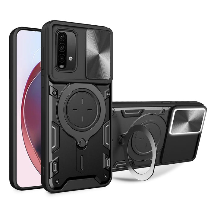 Estuche para teléfono con soporte magnético Camshield deslizante con textura de CD, For Xiaomi Poco M5 5G, For Xiaomi Redmi A1 4G, For Xiaomi Redmi Note 11 Global, For Xiaomi Redmi K40S / Poco F4, For Xiaomi Poco M4 Pro 4G, For Xiaomi Poco X4 Pro 5G   ...