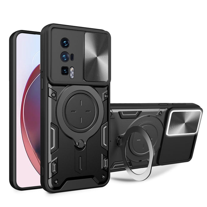 Estuche para teléfono con soporte magnético Camshield deslizante con textura de CD, For Xiaomi Redmi A3, For Xiaomi Redmi 13C 5G Global, For Xiaomi Redmi Note 13 5G, For Xiaomi Redmi 13C 4G, For Xiaomi Redmi Note 13 Pro 5G                              ...