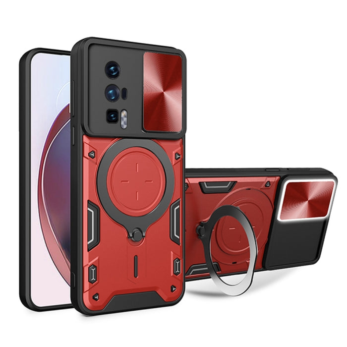 Estuche para teléfono con soporte magnético Camshield deslizante con textura de CD, For Xiaomi Redmi A3, For Xiaomi Redmi 13C 5G Global, For Xiaomi Redmi Note 13 5G, For Xiaomi Redmi 13C 4G, For Xiaomi Redmi Note 13 Pro 5G                              ...