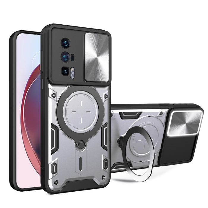 Estuche para teléfono con soporte magnético Camshield deslizante con textura de CD, For Xiaomi Redmi A3, For Xiaomi Redmi 13C 5G Global, For Xiaomi Redmi Note 13 5G, For Xiaomi Redmi 13C 4G, For Xiaomi Redmi Note 13 Pro 5G                              ...