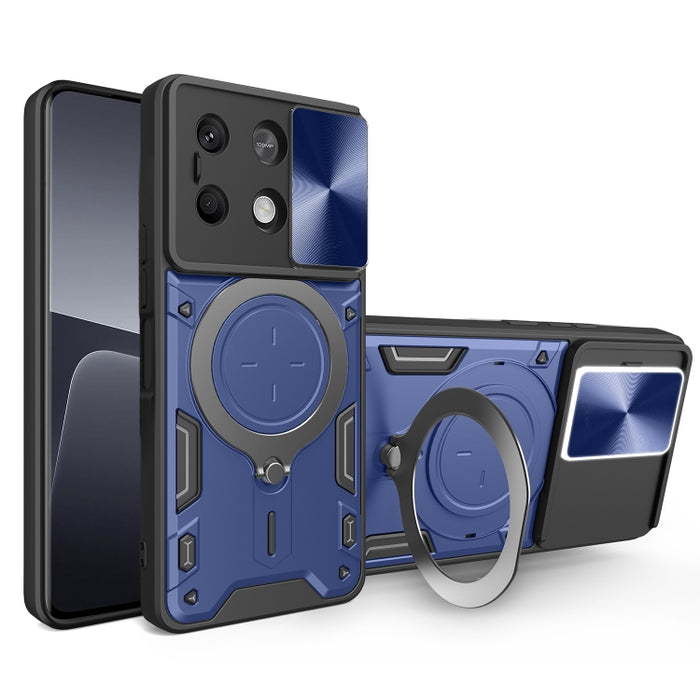 Estuche para teléfono con soporte magnético Camshield deslizante con textura de CD, For Xiaomi Redmi A3, For Xiaomi Redmi 13C 5G Global, For Xiaomi Redmi Note 13 5G, For Xiaomi Redmi 13C 4G, For Xiaomi Redmi Note 13 Pro 5G                              ...