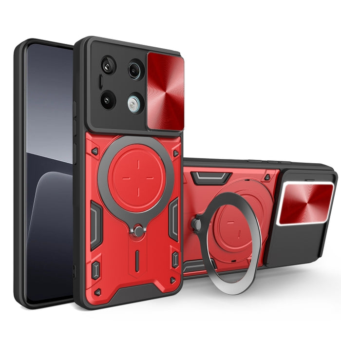 Estuche para teléfono con soporte magnético Camshield deslizante con textura de CD, For Xiaomi Redmi A3, For Xiaomi Redmi 13C 5G Global, For Xiaomi Redmi Note 13 5G, For Xiaomi Redmi 13C 4G, For Xiaomi Redmi Note 13 Pro 5G                              ...