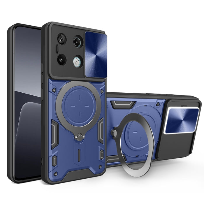Estuche para teléfono con soporte magnético Camshield deslizante con textura de CD, For Xiaomi Redmi A3, For Xiaomi Redmi 13C 5G Global, For Xiaomi Redmi Note 13 5G, For Xiaomi Redmi 13C 4G, For Xiaomi Redmi Note 13 Pro 5G                              ...