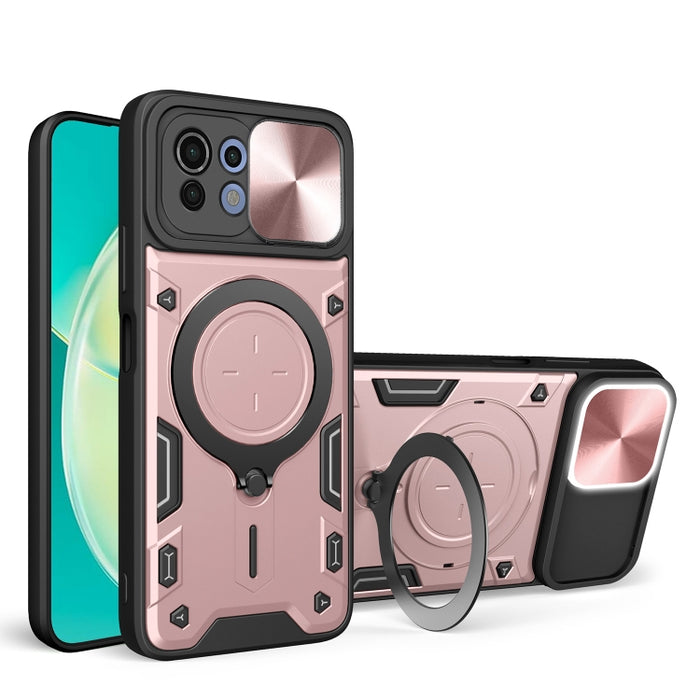 Estuche para teléfono con soporte magnético Camshield deslizante con textura de CD, For Xiaomi Poco M5 5G, For Xiaomi Redmi A1 4G, For Xiaomi Redmi Note 11 Global, For Xiaomi Redmi K40S / Poco F4, For Xiaomi Poco M4 Pro 4G, For Xiaomi Poco X4 Pro 5G   ...