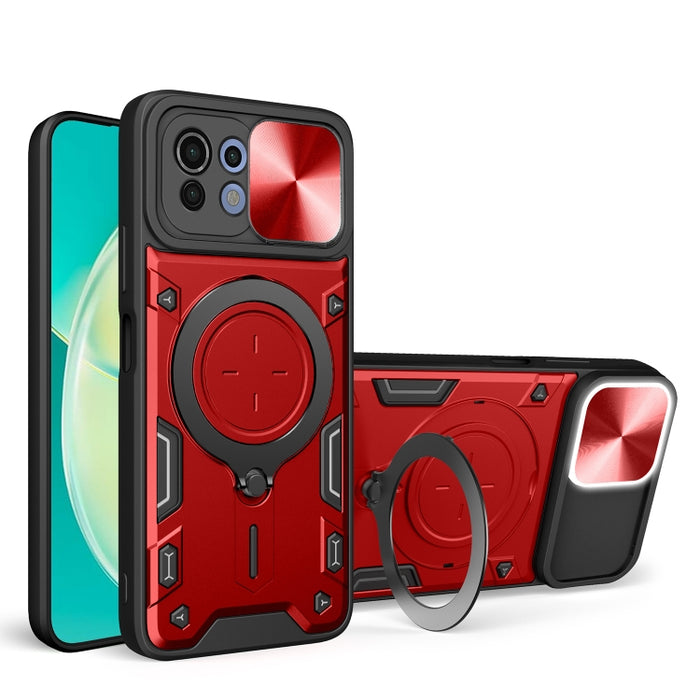 Estuche para teléfono con soporte magnético Camshield deslizante con textura de CD, For Xiaomi Poco M5 5G, For Xiaomi Redmi A1 4G, For Xiaomi Redmi Note 11 Global, For Xiaomi Redmi K40S / Poco F4, For Xiaomi Poco M4 Pro 4G, For Xiaomi Poco X4 Pro 5G   ...