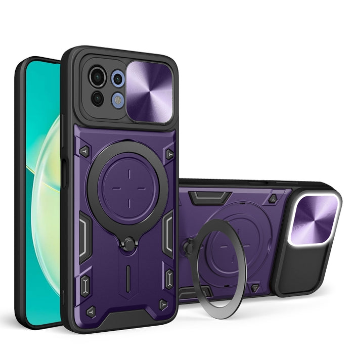 Estuche para teléfono con soporte magnético Camshield deslizante con textura de CD, For Xiaomi Poco M5 5G, For Xiaomi Redmi A1 4G, For Xiaomi Redmi Note 11 Global, For Xiaomi Redmi K40S / Poco F4, For Xiaomi Poco M4 Pro 4G, For Xiaomi Poco X4 Pro 5G   ...