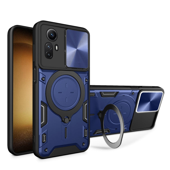 Estuche para teléfono con soporte magnético Camshield deslizante con textura de CD, For Xiaomi Redmi A3, For Xiaomi Redmi 13C 5G Global, For Xiaomi Redmi Note 13 5G, For Xiaomi Redmi 13C 4G, For Xiaomi Redmi Note 13 Pro 5G                              ...