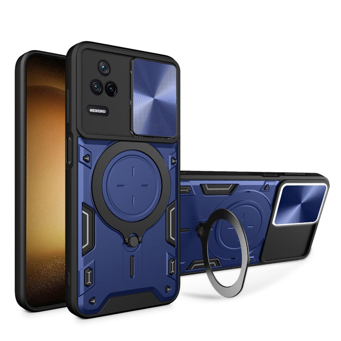 Estuche para teléfono con soporte magnético Camshield deslizante con textura de CD, For Xiaomi Poco M5 5G, For Xiaomi Redmi A1 4G, For Xiaomi Redmi Note 11 Global, For Xiaomi Redmi K40S / Poco F4, For Xiaomi Poco M4 Pro 4G, For Xiaomi Poco X4 Pro 5G   ...