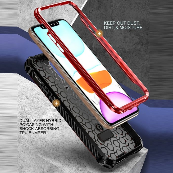 Estuche para teléfono con soporte magnético MagSafe de la serie Armor con clip trasero