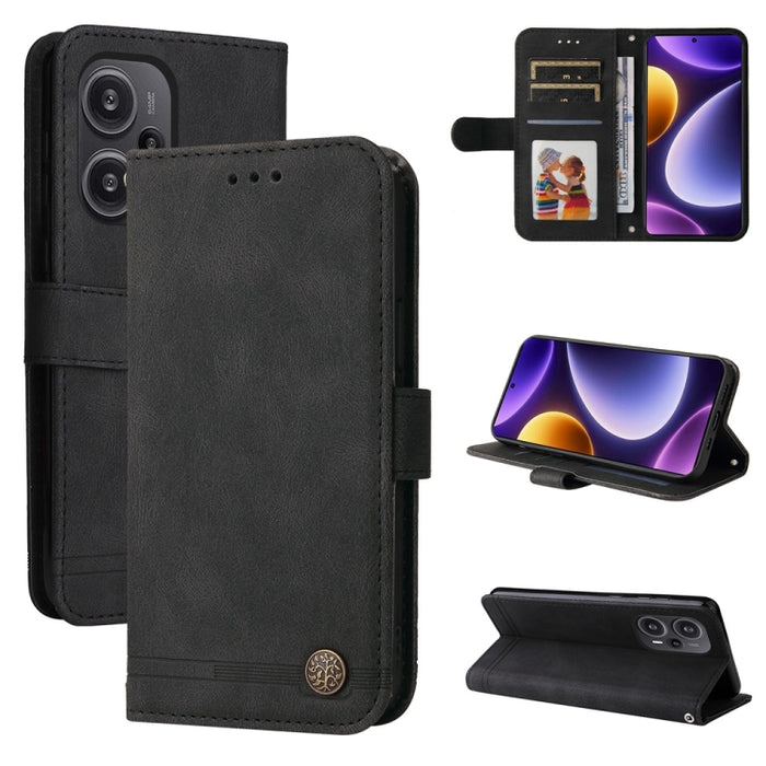 Skin Feel Life Tree Funda de piel para teléfono con botón de metal, For Xiaomi Poco F6, For Xiaomi Redmi A3, For Xiaomi Redmi Note13 Pro 4G Global/Poco M6 Pro 4G, For Xiaomi Redmi Note13 4G, For Xiaomi Redmi K70E, For Xiaomi 14 Ultra, For Xiaomi 14 Pro...