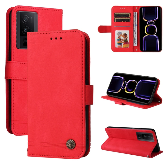 Skin Feel Life Tree Funda de piel para teléfono con botón de metal, For Xiaomi Poco F6, For Xiaomi Redmi A3, For Xiaomi Redmi Note13 Pro 4G Global/Poco M6 Pro 4G, For Xiaomi Redmi Note13 4G, For Xiaomi Redmi K70E, For Xiaomi 14 Ultra, For Xiaomi 14 Pro...