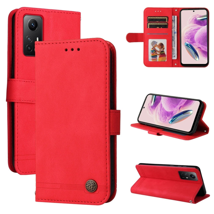 Skin Feel Life Tree Funda de piel para teléfono con botón de metal, For Xiaomi Poco F6, For Xiaomi Redmi A3, For Xiaomi Redmi Note13 Pro 4G Global/Poco M6 Pro 4G, For Xiaomi Redmi Note13 4G, For Xiaomi Redmi K70E, For Xiaomi 14 Ultra, For Xiaomi 14 Pro...