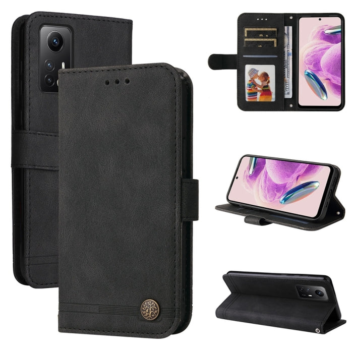 Skin Feel Life Tree Funda de piel para teléfono con botón de metal, For Xiaomi Poco F6, For Xiaomi Redmi A3, For Xiaomi Redmi Note13 Pro 4G Global/Poco M6 Pro 4G, For Xiaomi Redmi Note13 4G, For Xiaomi Redmi K70E, For Xiaomi 14 Ultra, For Xiaomi 14 Pro...
