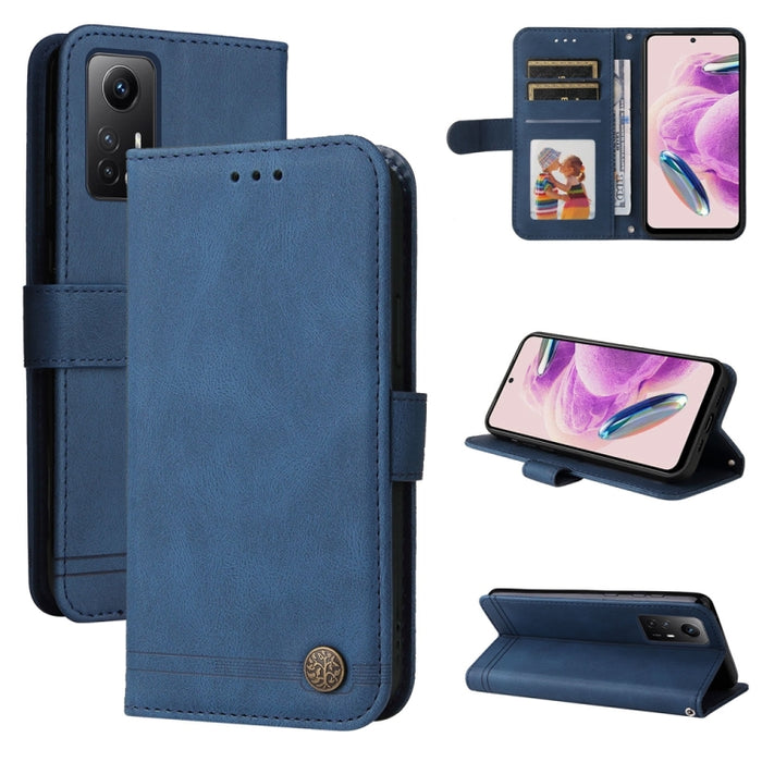Skin Feel Life Tree Funda de piel para teléfono con botón de metal, For Xiaomi Poco F6, For Xiaomi Redmi A3, For Xiaomi Redmi Note13 Pro 4G Global/Poco M6 Pro 4G, For Xiaomi Redmi Note13 4G, For Xiaomi Redmi K70E, For Xiaomi 14 Ultra, For Xiaomi 14 Pro...