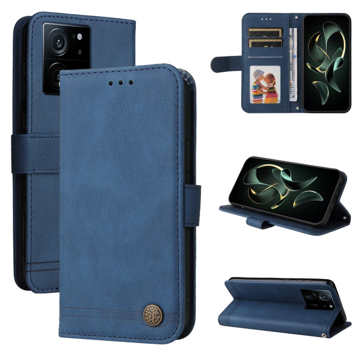 Skin Feel Life Tree Funda de piel para teléfono con botón de metal, For Xiaomi Poco F6, For Xiaomi Redmi A3, For Xiaomi Redmi Note13 Pro 4G Global/Poco M6 Pro 4G, For Xiaomi Redmi Note13 4G, For Xiaomi Redmi K70E, For Xiaomi 14 Ultra, For Xiaomi 14 Pro...