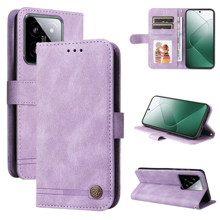 Skin Feel Life Tree Funda de piel para teléfono con botón de metal, For Xiaomi Poco F6, For Xiaomi Redmi A3, For Xiaomi Redmi Note13 Pro 4G Global/Poco M6 Pro 4G, For Xiaomi Redmi Note13 4G, For Xiaomi Redmi K70E, For Xiaomi 14 Ultra, For Xiaomi 14 Pro...