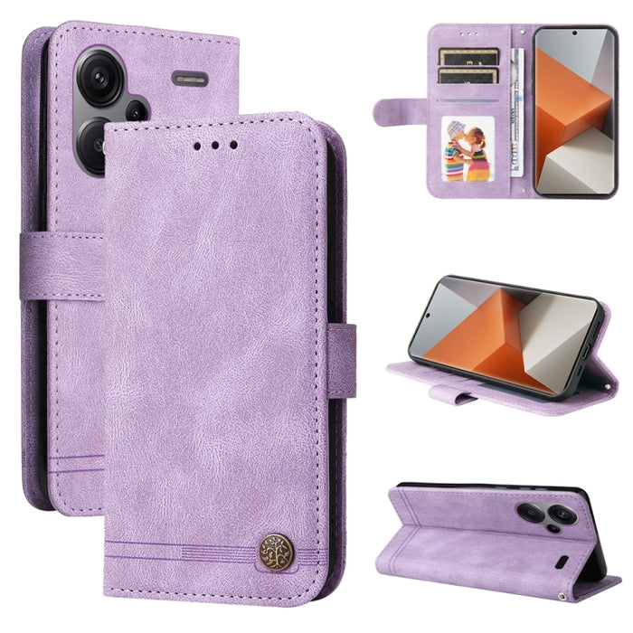 Skin Feel Life Tree Funda de piel para teléfono con botón de metal, For Xiaomi Poco F6, For Xiaomi Redmi A3, For Xiaomi Redmi Note13 Pro 4G Global/Poco M6 Pro 4G, For Xiaomi Redmi Note13 4G, For Xiaomi Redmi K70E, For Xiaomi 14 Ultra, For Xiaomi 14 Pro...