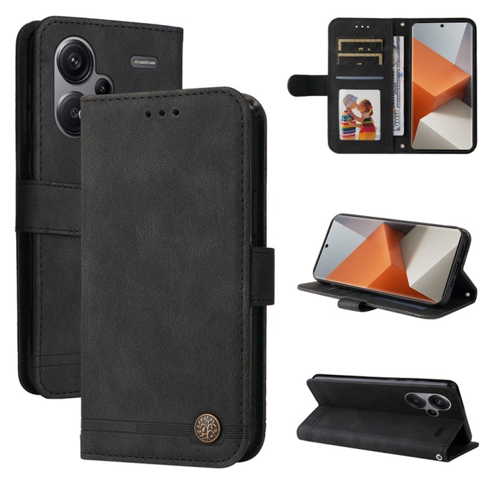 Skin Feel Life Tree Funda de piel para teléfono con botón de metal, For Xiaomi Poco F6, For Xiaomi Redmi A3, For Xiaomi Redmi Note13 Pro 4G Global/Poco M6 Pro 4G, For Xiaomi Redmi Note13 4G, For Xiaomi Redmi K70E, For Xiaomi 14 Ultra, For Xiaomi 14 Pro...