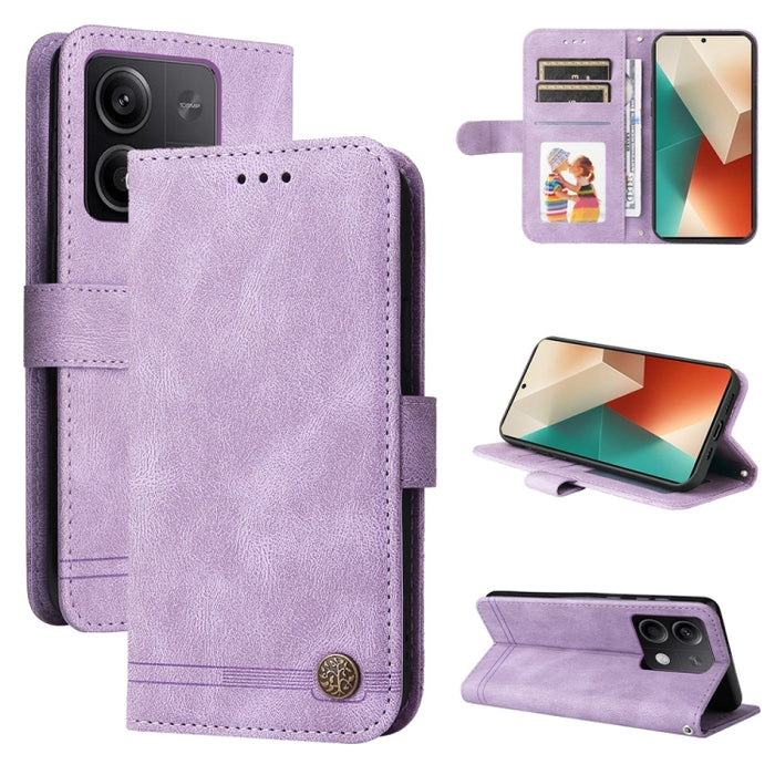 Skin Feel Life Tree Funda de piel para teléfono con botón de metal, For Xiaomi Poco F6, For Xiaomi Redmi A3, For Xiaomi Redmi Note13 Pro 4G Global/Poco M6 Pro 4G, For Xiaomi Redmi Note13 4G, For Xiaomi Redmi K70E, For Xiaomi 14 Ultra, For Xiaomi 14 Pro...