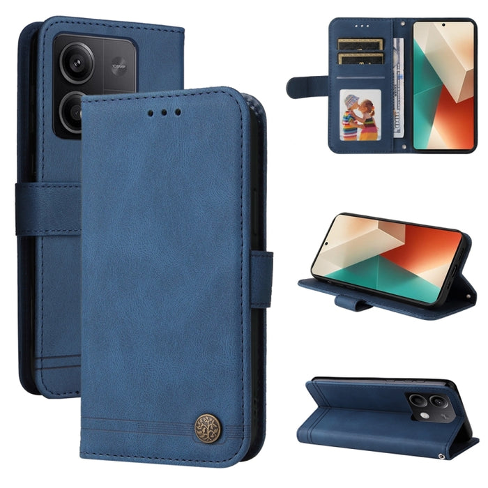 Skin Feel Life Tree Funda de piel para teléfono con botón de metal, For Xiaomi Poco F6, For Xiaomi Redmi A3, For Xiaomi Redmi Note13 Pro 4G Global/Poco M6 Pro 4G, For Xiaomi Redmi Note13 4G, For Xiaomi Redmi K70E, For Xiaomi 14 Ultra, For Xiaomi 14 Pro...