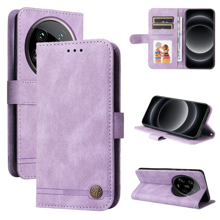 Skin Feel Life Tree Funda de piel para teléfono con botón de metal, For Xiaomi Poco F6, For Xiaomi Redmi A3, For Xiaomi Redmi Note13 Pro 4G Global/Poco M6 Pro 4G, For Xiaomi Redmi Note13 4G, For Xiaomi Redmi K70E, For Xiaomi 14 Ultra, For Xiaomi 14 Pro...