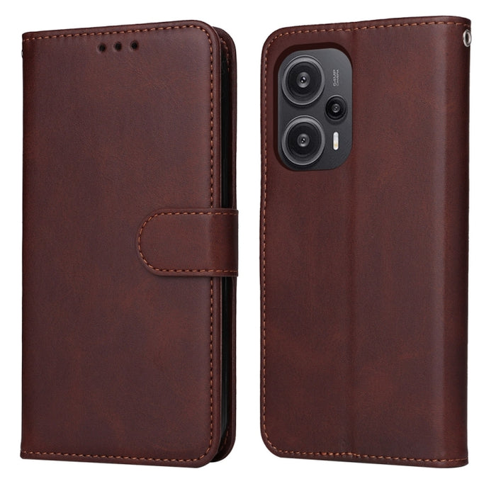 Estuche clásico para teléfono con tapa de cuero con textura de becerro, For Xiaomi Poco F6, For Xiaomi Redmi A3, For Xiaomi Redmi Note13 Pro 4G Global/Poco M6 Pro 4G, For Xiaomi Redmi Note13 4G, For Xiaomi Redmi K70E, For Xiaomi 14 Ultra               ...