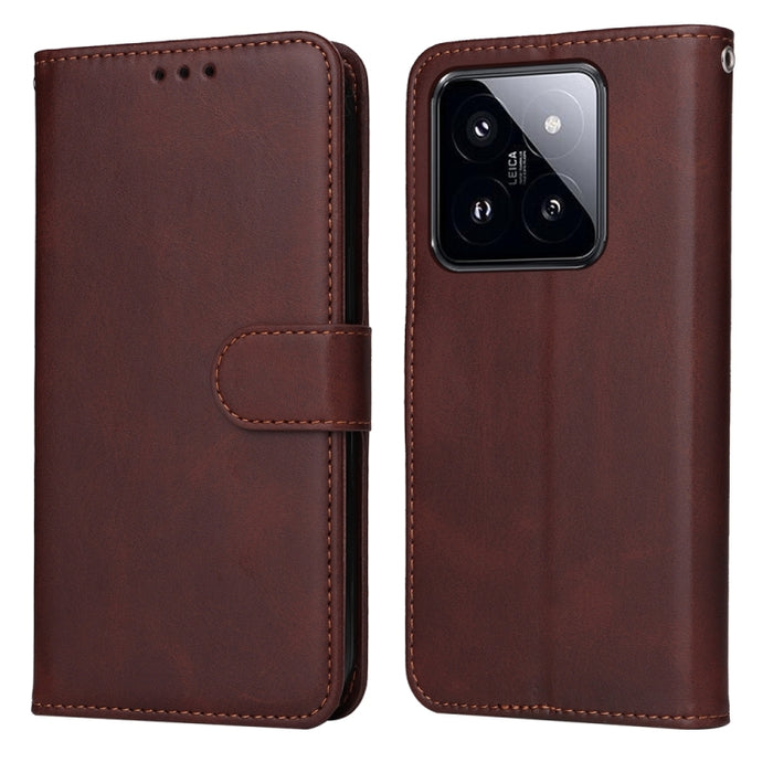 Estuche clásico para teléfono con tapa de cuero con textura de becerro, For Xiaomi Poco F6, For Xiaomi Redmi A3, For Xiaomi Redmi Note13 Pro 4G Global/Poco M6 Pro 4G, For Xiaomi Redmi Note13 4G, For Xiaomi Redmi K70E, For Xiaomi 14 Ultra               ...