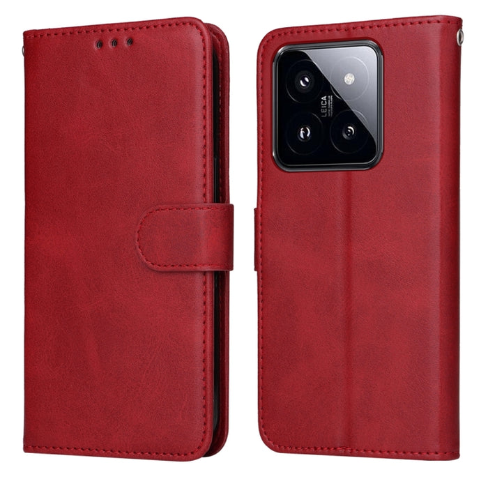 Estuche clásico para teléfono con tapa de cuero con textura de becerro, For Xiaomi Poco F6, For Xiaomi Redmi A3, For Xiaomi Redmi Note13 Pro 4G Global/Poco M6 Pro 4G, For Xiaomi Redmi Note13 4G, For Xiaomi Redmi K70E, For Xiaomi 14 Ultra               ...